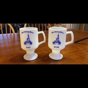 Vintage Milk Glass Disney mugs 1970’s
